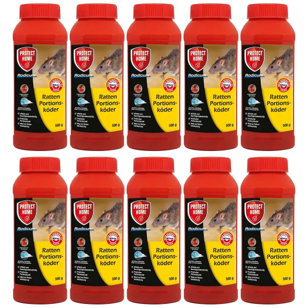 PROTECT HOME Rodicum® Ratten Portionsköder - 500 g x 10 PROTECT HOME Rodicum® Ratten Portionsköder - 500 g x 10