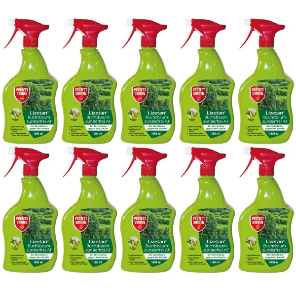 PROTECT GARDEN Lizetan® Buchsbaumzünslerfrei AF anwendungsfertig 1 Liter x 10 PROTECT GARDEN Lizetan® Buchsbaumzünslerfrei AF anwendungsfertig 1 Liter x 10