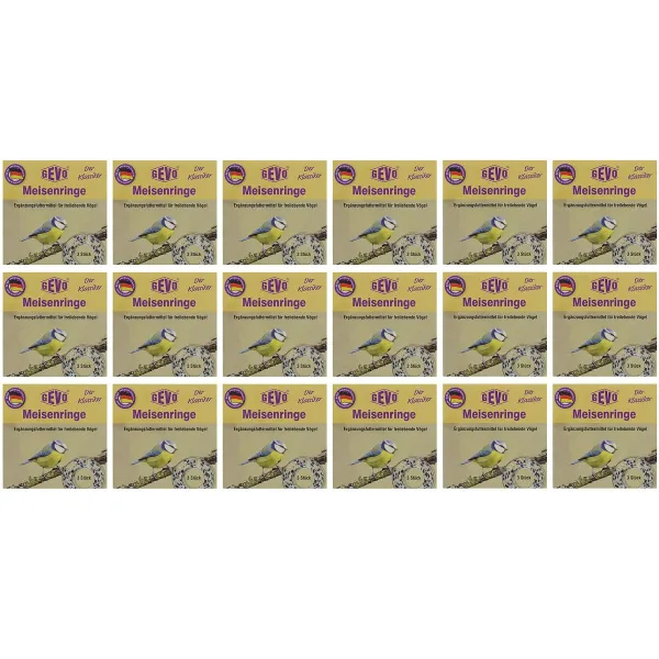GEVO® Meisenringe Ergänzungsfutter für Wildvogel - 3 Meisenringe x 18