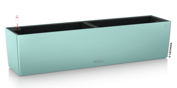 1er + 2 Set LECHUZA® Blumenkasten BALCONERA Color 80 Pastellgrün All-in-One