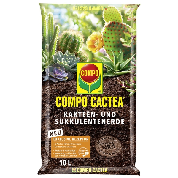 COMPO CACTEA® Kakteen- und Sukkulenten Erde - 10 Liter x 2