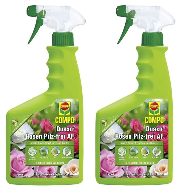 COMPO Duaxo® Rosen Pilz-frei AF anwendungsfertig - 750 ml x 2 COMPO Duaxo® Rosen Pilz-frei AF anwendungsfertig - 750 ml x 2