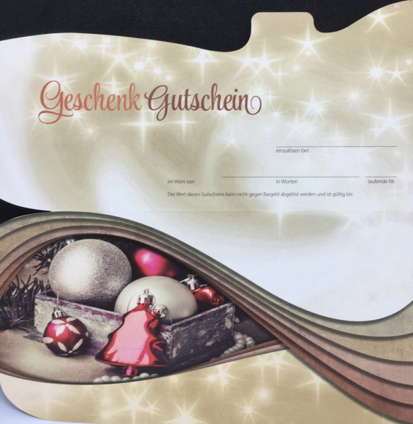 Gutschein - Weihnachten - für das Gartencenter