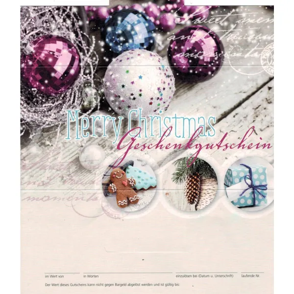 Gutschein - Weihnachtskugeln - für das Gartencenter Gutschein - Weihnachtskugeln - für das Gartencenter