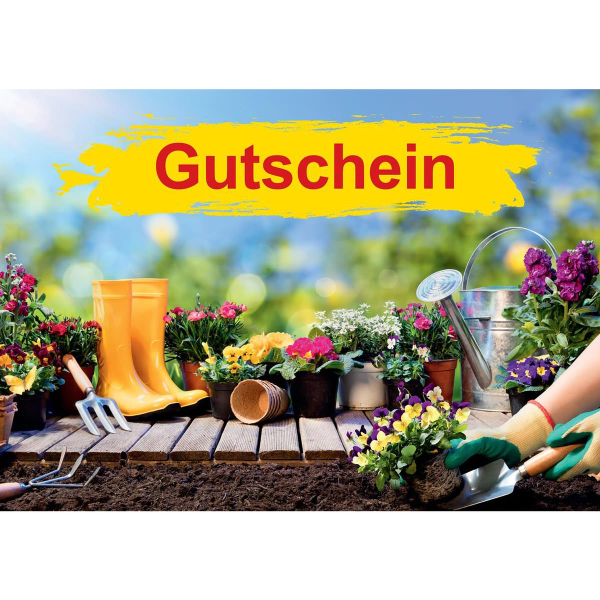 Gutschein - Farbenfroher Garten - für das Gartencenter