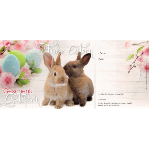 Gutschein - Ostern die Hasen sind los - für das Gartencenter