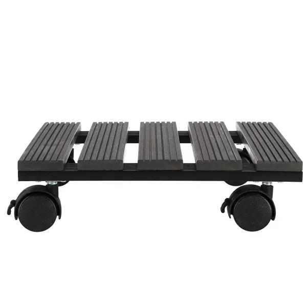 Esschert Design Pflanzenroller Outdoor quadratisch 28 x 28 cm - WPC