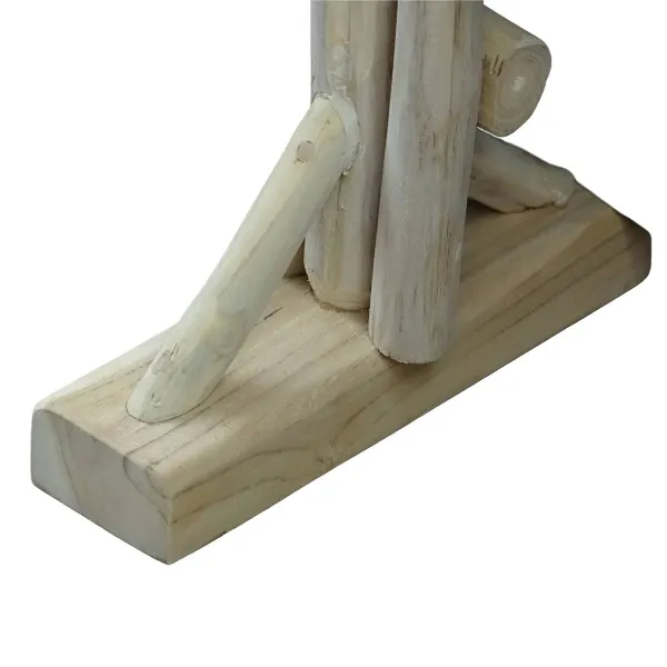 VAN DER LEEDEN Paravent Teak Natur 110 cm x 30 cm Höhe 175 cm