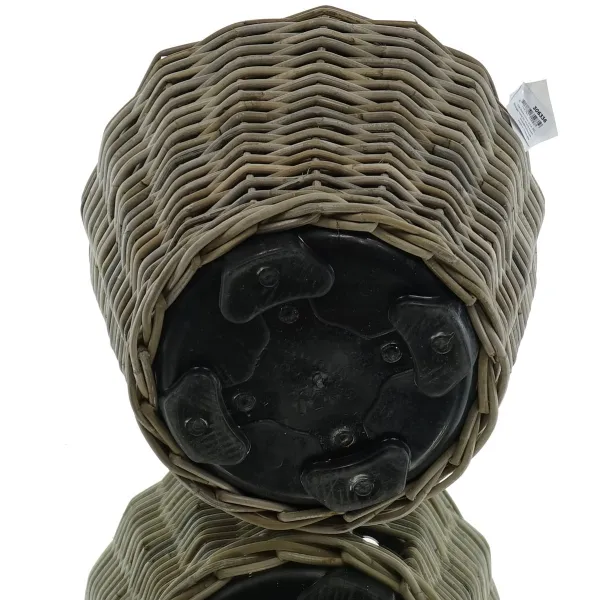 VAN DER LEEDEN DRYPOT® Rattan Gartenschlauchhalter Ø 45 Höhe 37 cm
