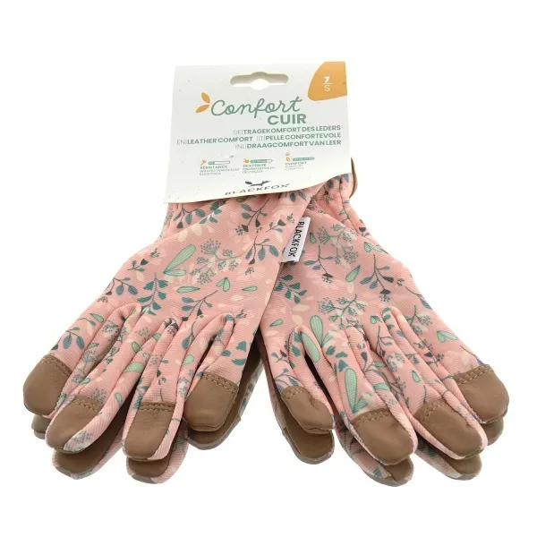 BLACKFOX® Garten - Handschuhe Lady´s Line CHRISTY Koralle Größe 7/S