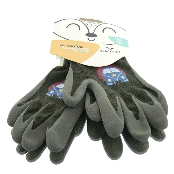 BLACKFOX® Garten - Kinder Handschuhe ROADTRIP Kaki Größe 4