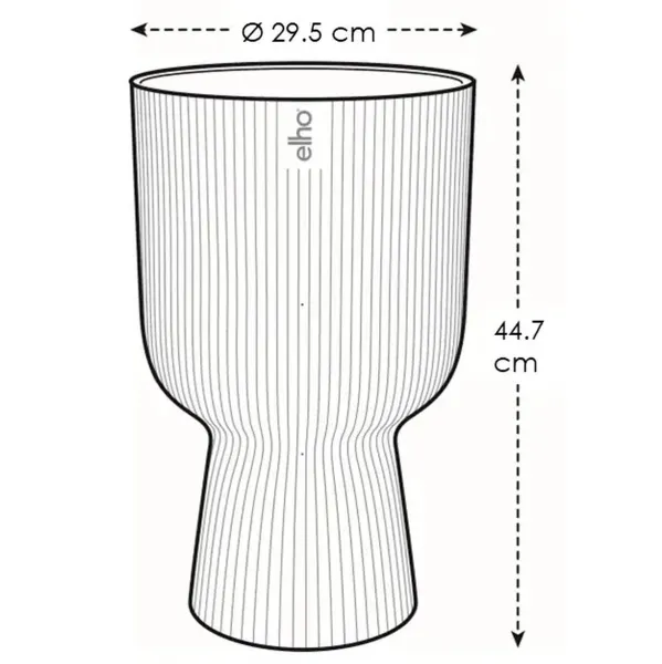 elho® Vibes Übertopf Fold Cup Anthrazit Ø 30 cm - Kunststoff