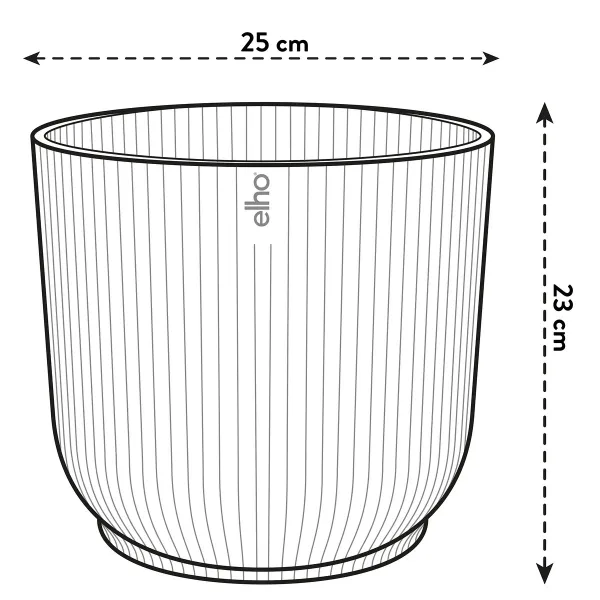 elho® Vibes Übertopf Fold Leinenweiß Ø 25 cm - Kunststoff