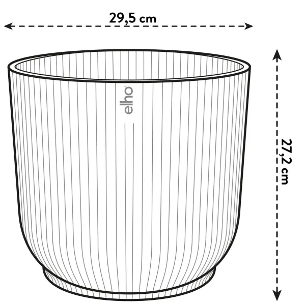 elho® Vibes Übertopf Fold Zartrosa Ø 30 cm - Kunststoff