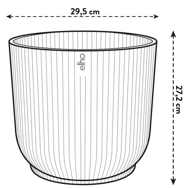 elho® Vibes Übertopf Fold Leinenweiß Ø 30 cm - Kunststoff