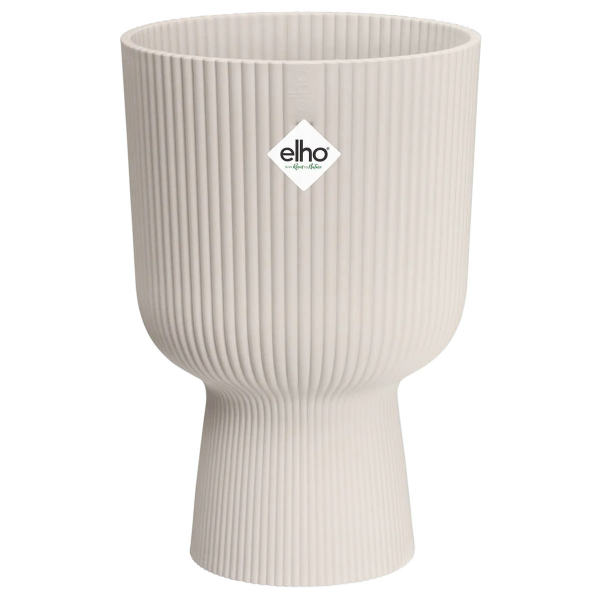 elho® Vibes Übertopf Fold Cup Leinenweiß Ø 14 cm - Kunststoff