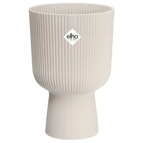 elho® Vibes Übertopf Fold Cup Leinenweiß Ø 14 cm - Kunststoff