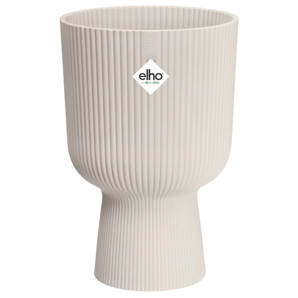 elho® Vibes Übertopf Fold Cup Leinenweiß Ø 30 cm  - Kunststoff