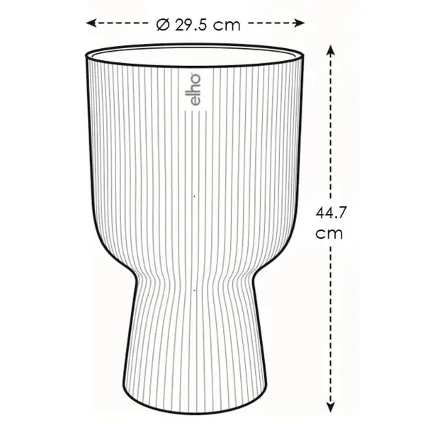elho® Vibes Übertopf Fold Cup Leinenweiß Ø 30 cm - Kunststoff