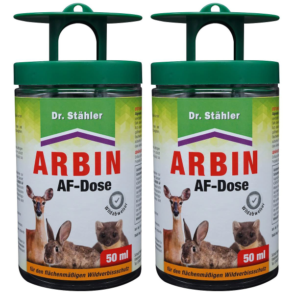 Dr. Stähler ARBIN AF-DOSE Rehwild, Rotwild, Hasen & Kaninchen für ca. 2 - 3 m² - 50 ml x 2