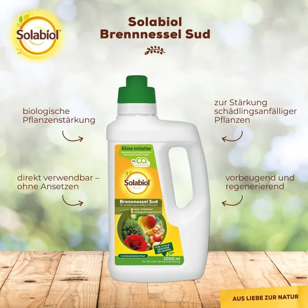 2er-Set Solabiol® Brennnessel Sud für schädlingsanfällige Pflanzen 1 Liter Konzentrat Artikel EAN 366471000334