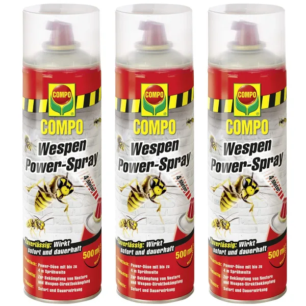 COMPO Wespen Power-Spray - 500 ml x 3