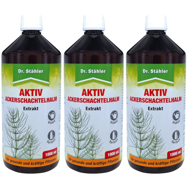 Dr. Stähler Aktiv Ackerschachtelhalm Extrakt Pflanzenstärkungsmittel - 1.000 ml x 3