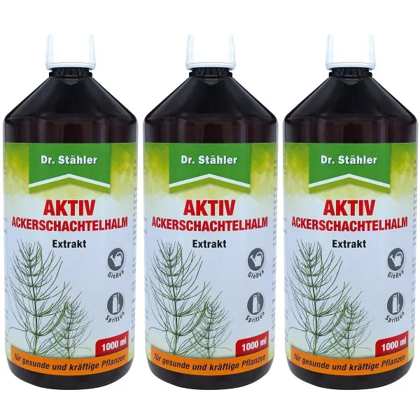 Dr. Stähler Aktiv Ackerschachtelhalm Extrakt Pflanzenstärkungsmittel - 1.000 ml x 3 Dr. Stähler Aktiv Ackerschachtelhalm Extrakt Pflanzenstärkungsmittel - 1.000 ml x 3