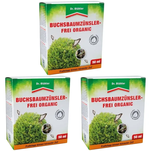 Dr. Stähler Buchsbaumzünslerfrei ORGANIC - 50 ml x 3 Dr. Stähler Buchsbaumzünslerfrei ORGANIC - 50 ml x 3