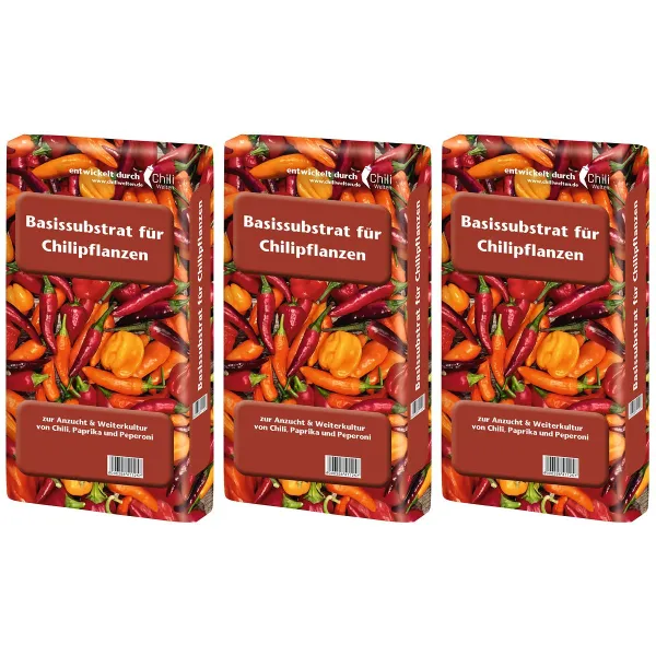 Floragard® Basissubstrat für Chilipflanzen - 20 Liter x 3
