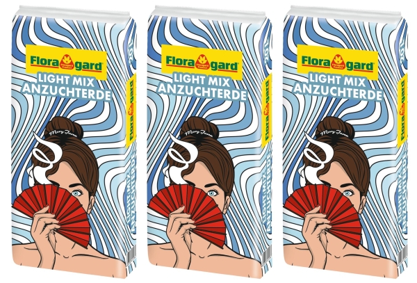 Floragard® LIGHT MIX Anzuchterde - 20 Liter x 3