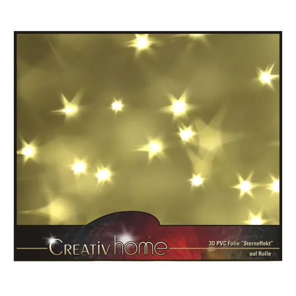 3D Sterneffekt Folie aus PVC 50 x 100 cm