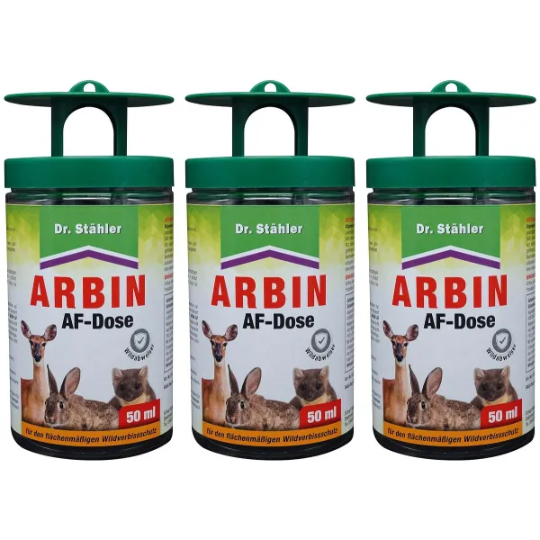 Dr. Stähler ARBIN AF-DOSE Rehwild, Rotwild, Hasen & Kaninchen für ca. 2 - 3 m² - 50 ml x 3