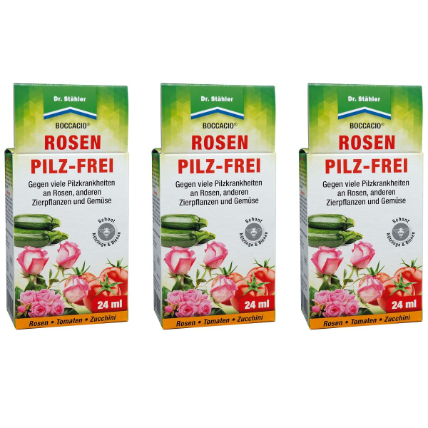 Dr. Stähler BOCCACIO® Rosen Pilz-Frei - 24 ml x 3