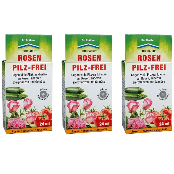 Dr. Stähler BOCCACIO® Rosen Pilz-Frei - 24 ml x 3