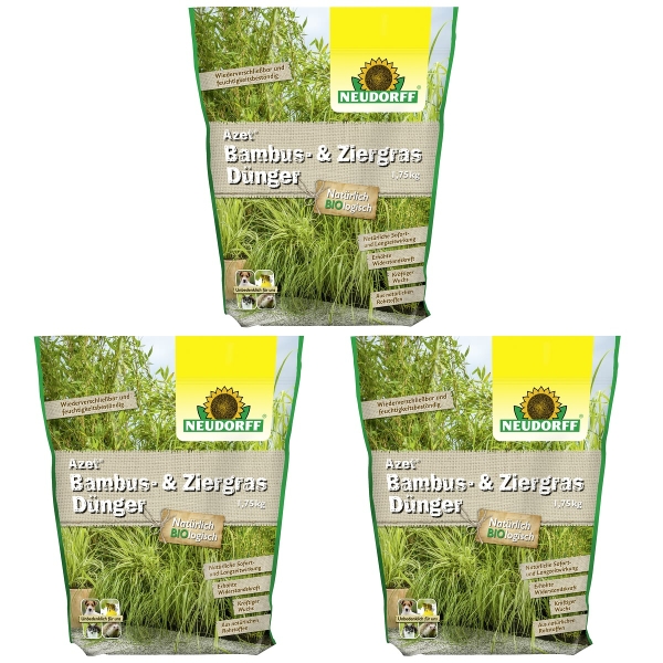 NEUDORFF® Azet® BambusDünger BIO logisch - 1,75 kg x 3