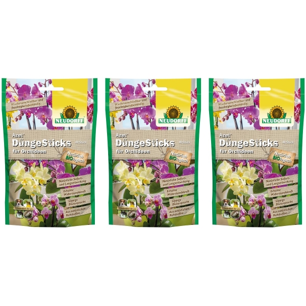 NEUDORFF® Azet® DüngeSticks für Orchideen BIO logisch - 40 Sticks x 3