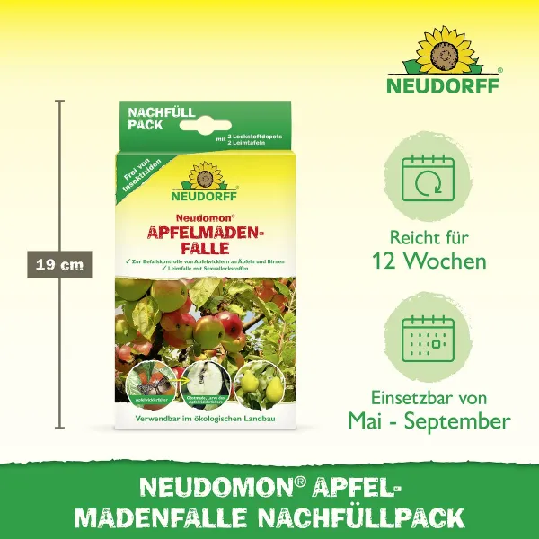 3er Set - NEUDORFF® Neudomon® ApfelmadenFalle Nachfüllpack