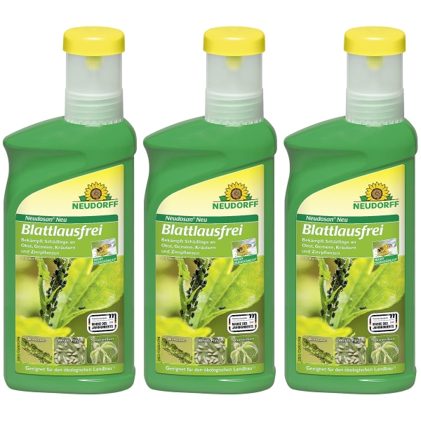 NEUDORFF® Neudosan® Neu Blattlausfrei Konzentrat für 25 Liter Spritzbrühe - 500 ml x  3