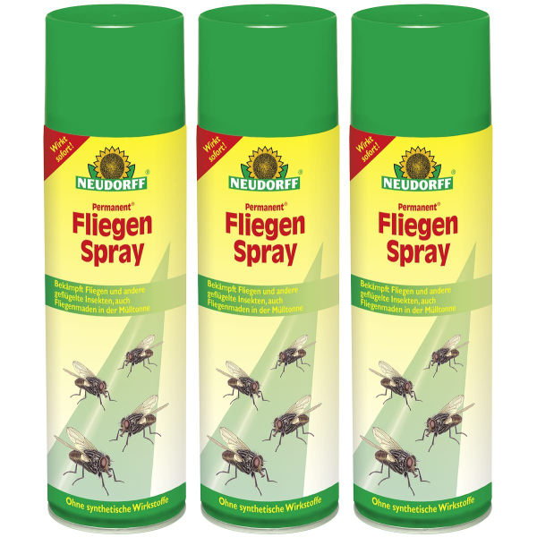 NEUDORFF® Permanent® FliegenSpray - 500 ml x 3