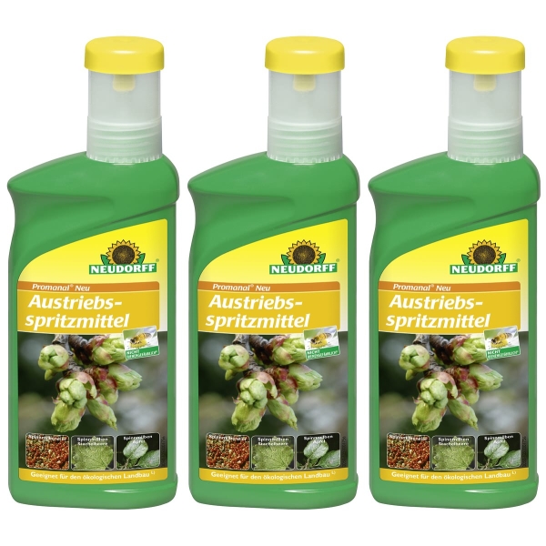 NEUDORFF® Promanal® Neu Austriebsspritzmittel für 25 Liter Spritzbrühe - 500 ml x  3