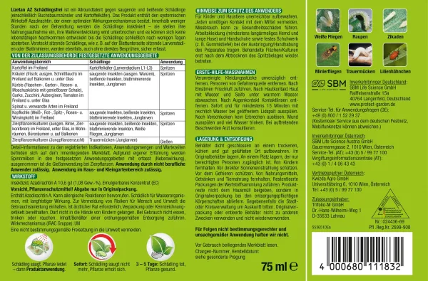 PROTECT GARDEN Lizetan® AZ Schädlingsfrei Konzentrat für bis zu 25 Liter - 75 ml x 3