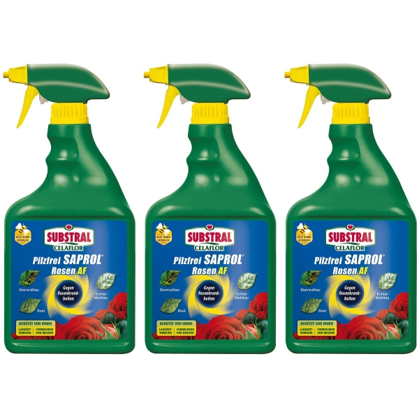 SUBSTRAL® CELAFLOR® Pilzfrei Saprol® Rosen AF anwendungsfertig - 750 ml x 3