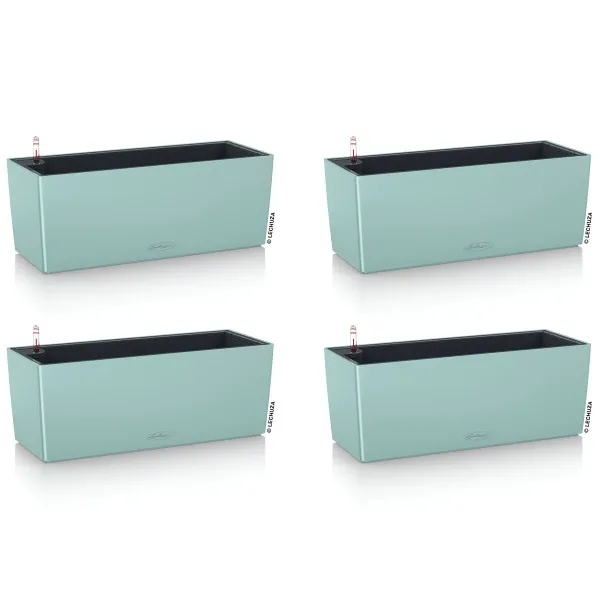 LECHUZA® Blumenkasten BALCONERA Color 50 Pastellgrün All-in-One x 4 LECHUZA® Blumenkasten BALCONERA Color 50 Pastellgrün All-in-One x 4