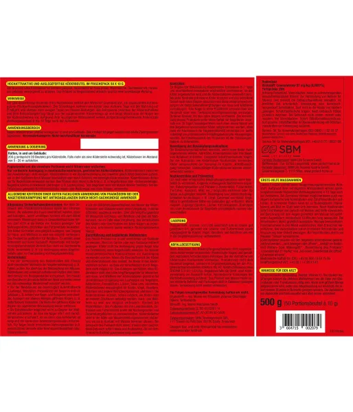 Brumolin® Ultra Rattenköder 500 g - 50 Köderbeutel x 5