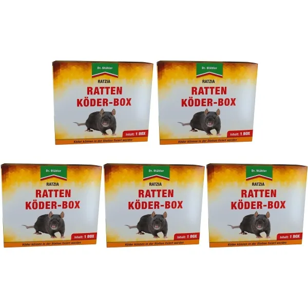 Dr. Stähler RATZIA Rattenköder-Box x 5