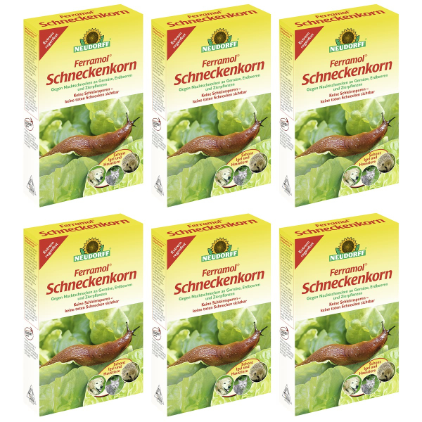 NEUDORFF® Ferramol® Schneckenkorn Extrem regenfest - 1 kg x 6