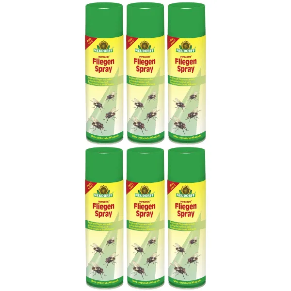 NEUDORFF® Permanent® FliegenSpray - 500 ml x 6
