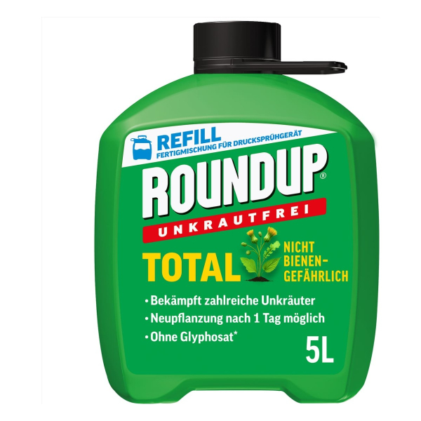 Amazon 2er-Set ROUNDUP® Unkrautfrei Total Fertigmischung AF 5 Liter (4062700832752)