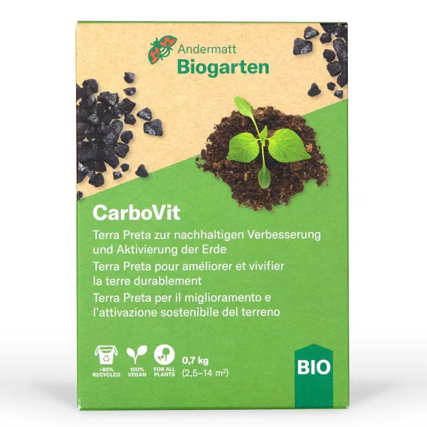 Andermatt Biogarten CarboVitFeststoffdünger mit Terra Preta - 700 g